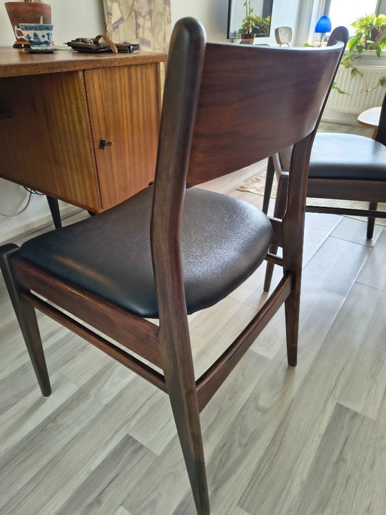 Image 1 of 2 Vintage Deense Design Stoelen – Jaren 60 Mid-Century