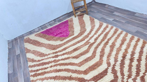 Seltener ecrufarbener Berberteppich mit geometrischen Mustern 200/300 – Teppiche & Läufer, Wool (photo 9 of 9)