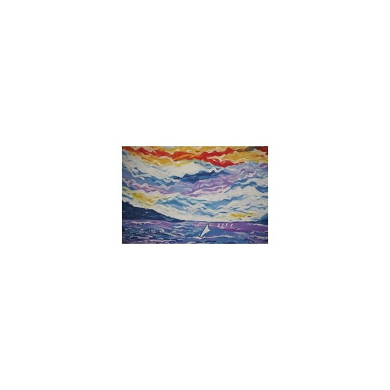 Image 1 of Vintage abstract painting