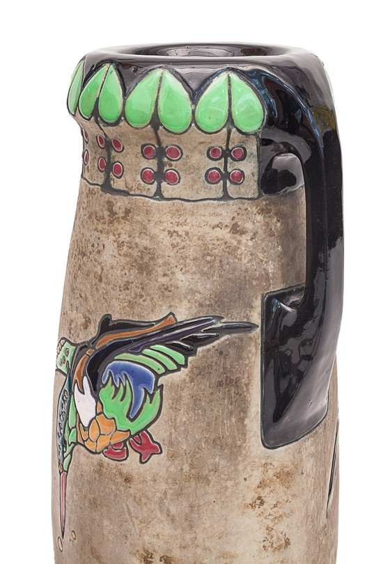 Image 1 of Pair of large Art Nouveau amphoras