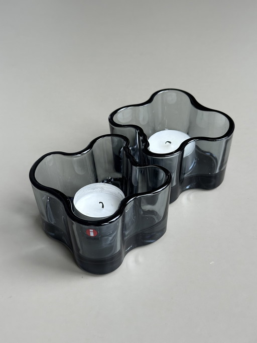2 Iittala Alvar Aalto Tea Light Holders Atmosphere Light
