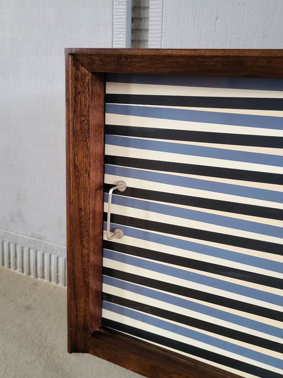 Image 1 of Vintage walnut wooden sideboard, 1960s, colour