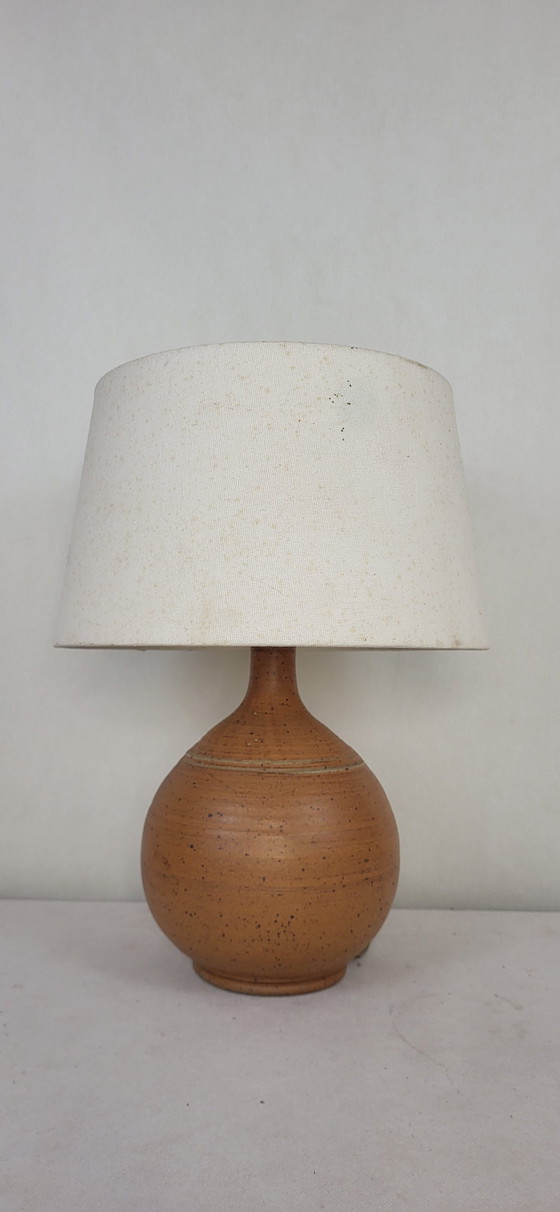 Image 1 of Stoneware Ball Lamp