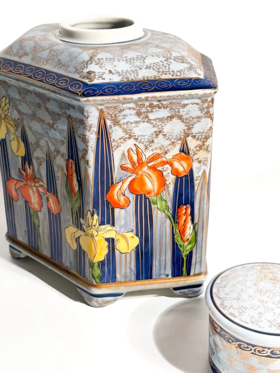 Art Nouveau Potiche Vase in Hand-Painted Italian Ceramic, 1920s (photo 9 of 12)