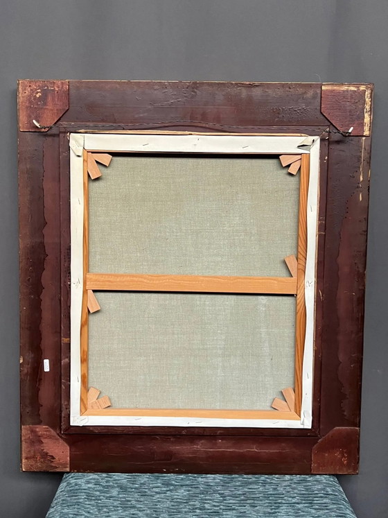 Portrait of a flower girl in a beautiful baguette frame. – Paintings & Drawings, Canvas (photo 4 of 7)