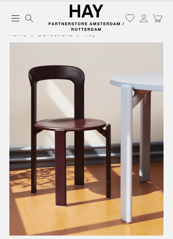 Image 1 of 3 HAY Rey chairs (Grape Red)