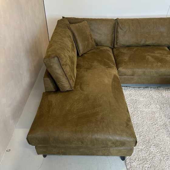 Image 1 of Hoekbank olijfgroen 308x210cm