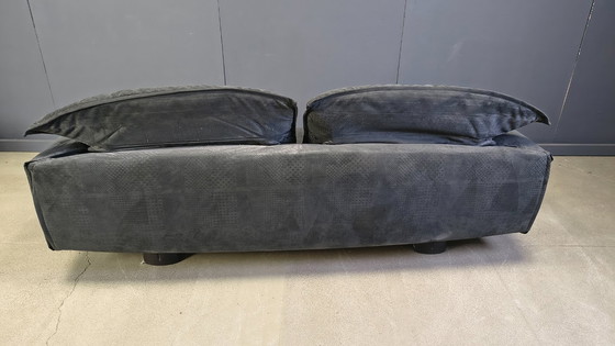 Image 1 of Samtsofa von Saporiti Italia, 1980er Jahre