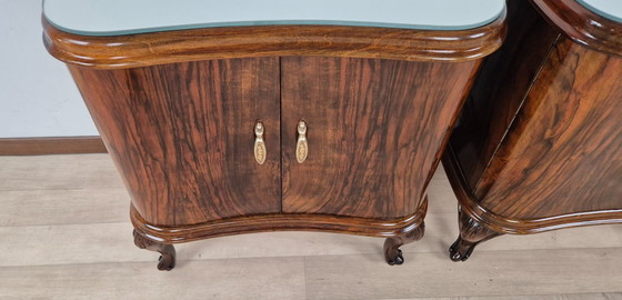 Image 1 of Art-Deco-Nachttische aus Florenz, 1934