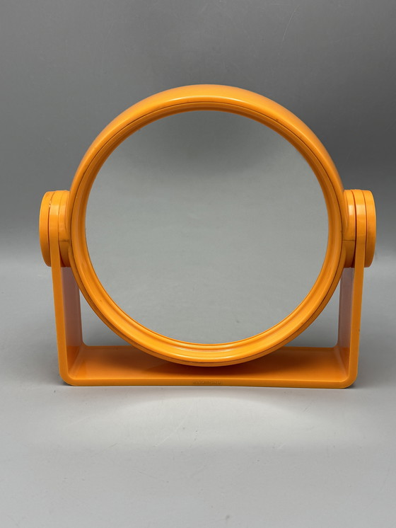 Image 1 of Vintage orange double-sided mirror