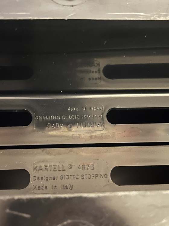 Image 1 of Small black magazine holder Giotto Stoppino Kartell