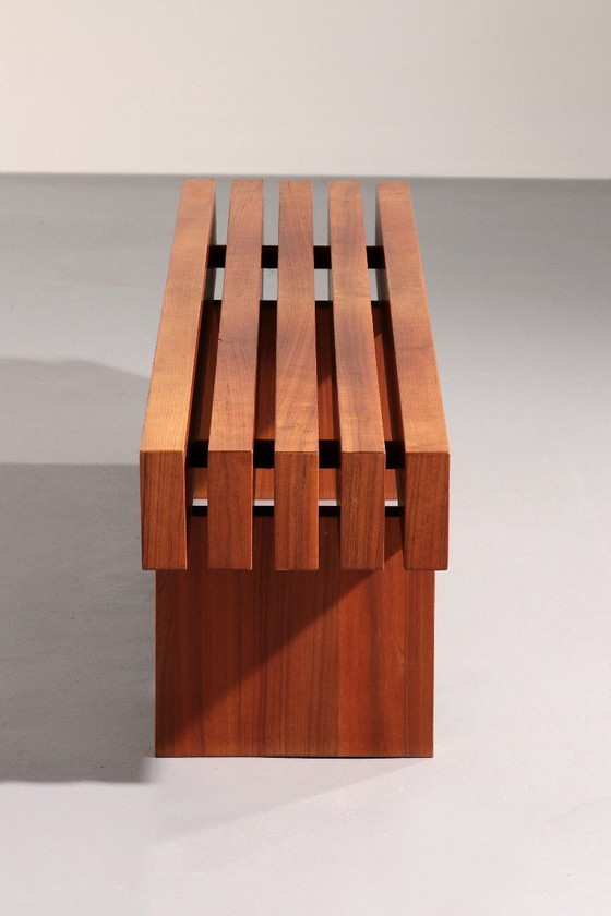 Image 1 of Banco italiano de teca de los años 70: 180 cm, elegancia de mediados de siglo