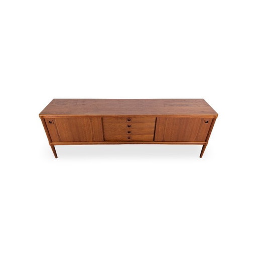 Credenza originale Bramin H. W. Piccola cassettiera in teak di metà secolo