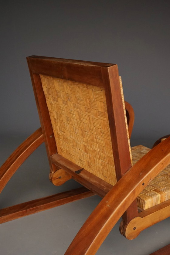 Image 1 of Vintage Lounge Chair and Ottoman by Francis Jourdain, 1920s