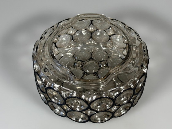 Image 1 of Lampada da soffitto anni '60/'70, Plafoniere, Glashütte Limburg, Germania, vetro e metallo