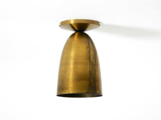 Large original Mid Century Modern brass ceiling lamp