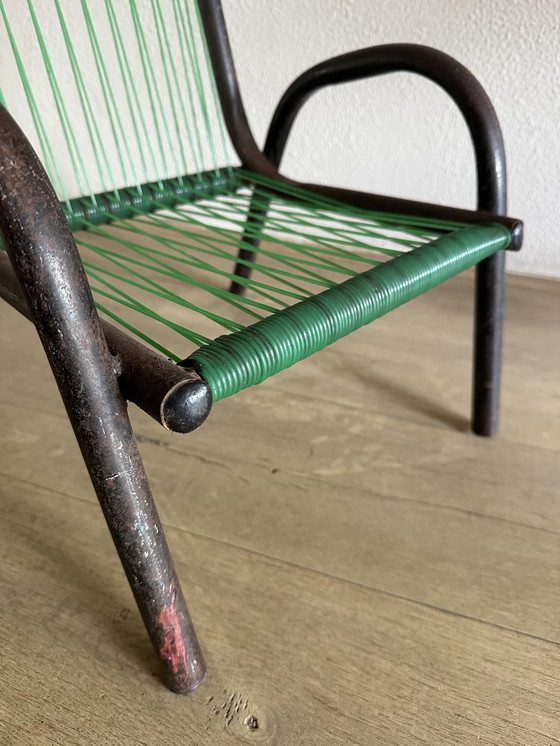 Image 1 of Vintage industrieel kinderstoeltje 1955