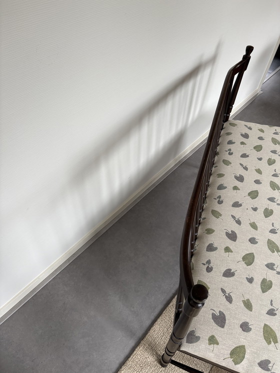 Image 1 of Banc de bar vintage en bois extrêmement charmant l1.27