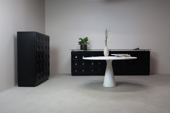 Image 1 of Angelo Mangiarotti ‘M1’ Dining Table in Solid Carrara Marble