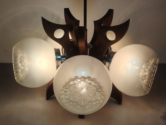 Image 1 of Space Age Sputnik Futurist Ceiling Light