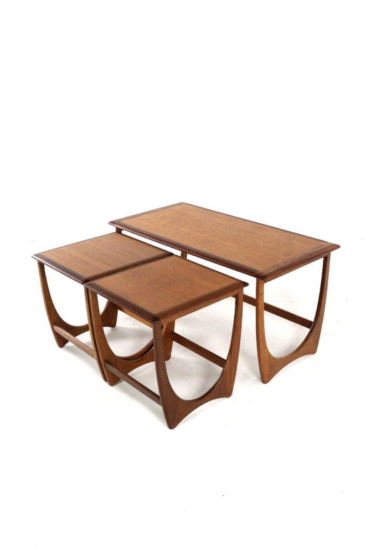 G Plan coffee table with nesting tables vintage