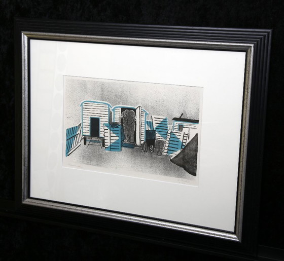 Image 1 of Teuber, Hermann - Elephant carriage, 1949 - Color lithograph - signed by hand