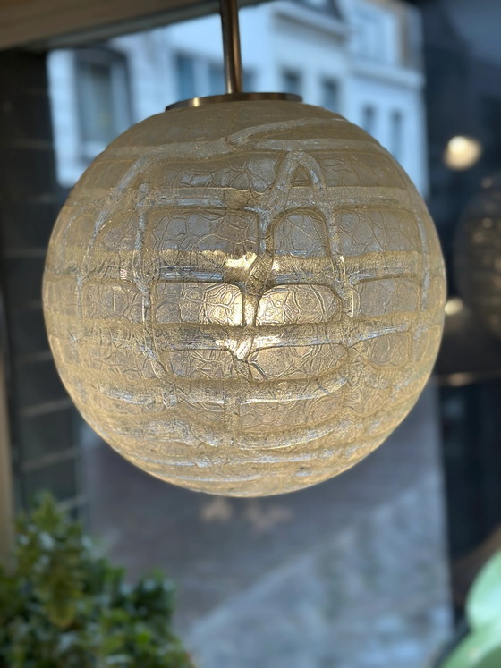 Lampada a sospensione globo in vetro Doria Leuchten – Lampade a sospensione, Metal, Glass (photo 4 of 4)