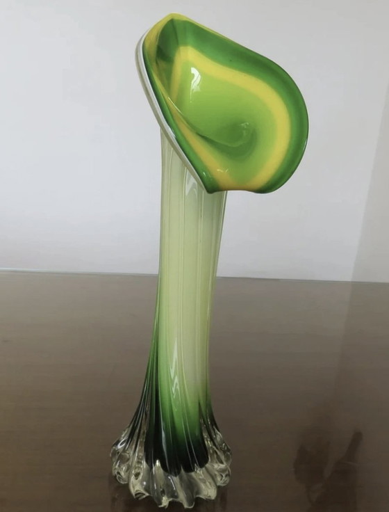 Image 1 of Vase, Soliflore " Arum " In Glass