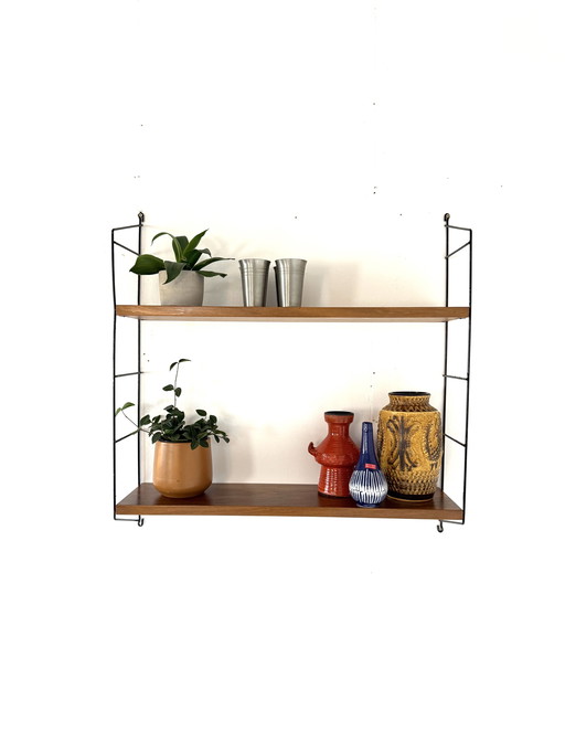 Vintage teak wall rack, WHB Germany '60