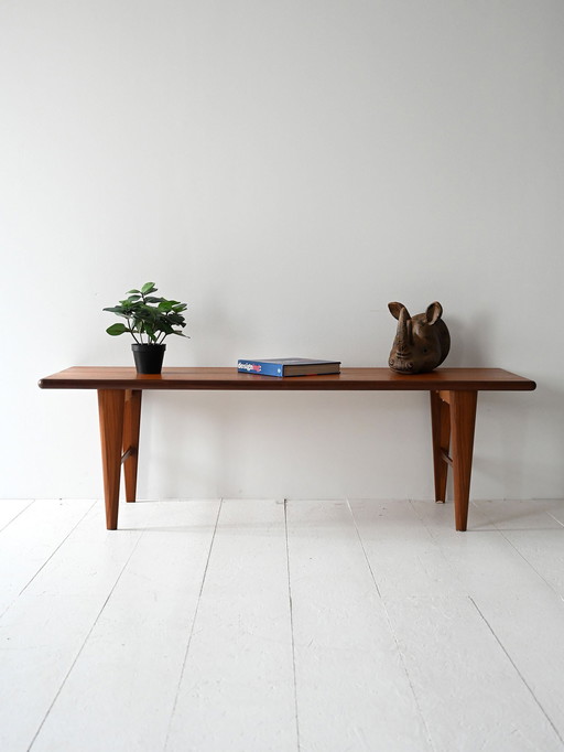 Table basse scandinave en teck des années 1950/60