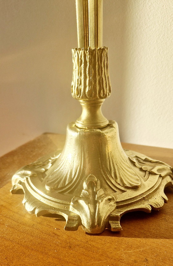 Image 1 of Lampada in bronzo in stile Art Nouveau firmata Müller Frères