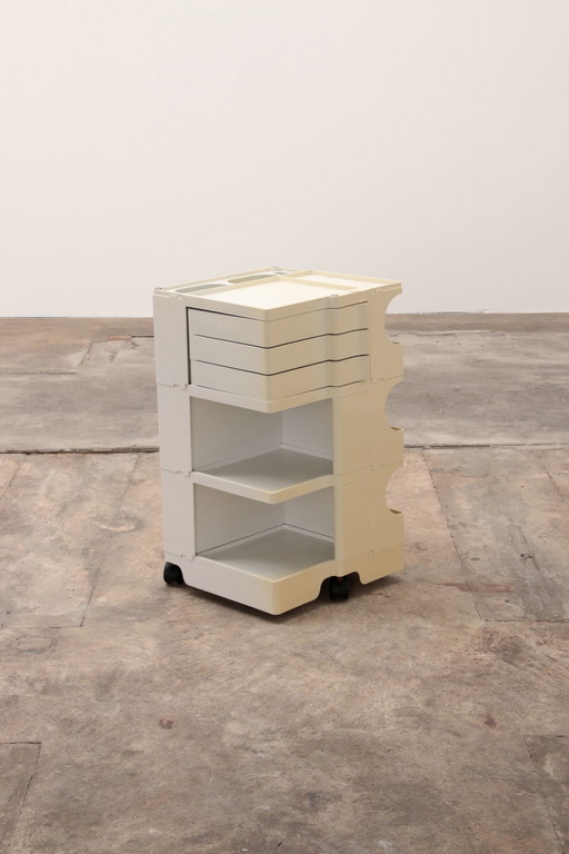 Weißer Space Age Joe Colombo 'Boby' Aufbewahrungswagen, 1970er Jahre