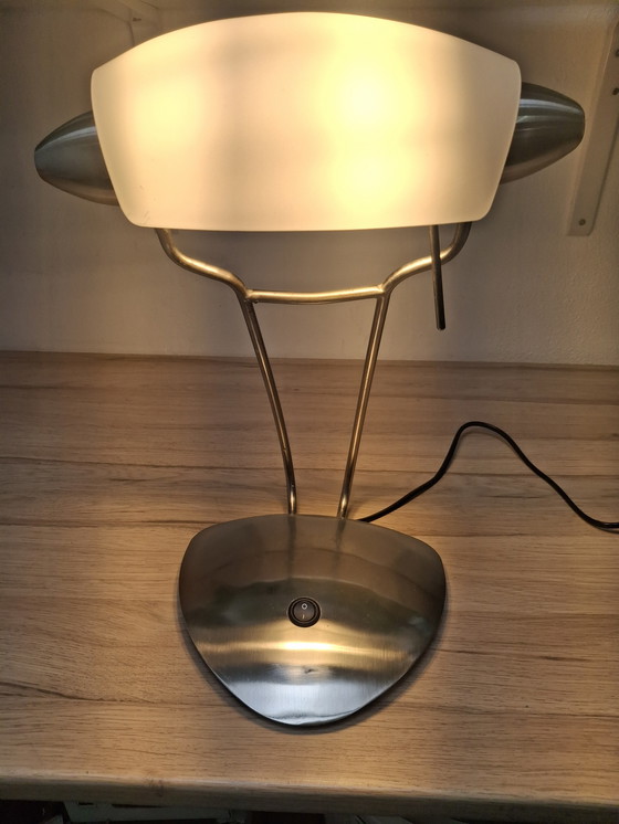 Image 1 of Lampe de banquier / lampe de notaire Style Walter Monici