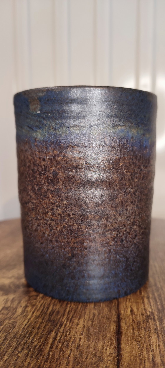 Image 1 of Kleine Keramik-Rollvase von Louis Yves Bonnet