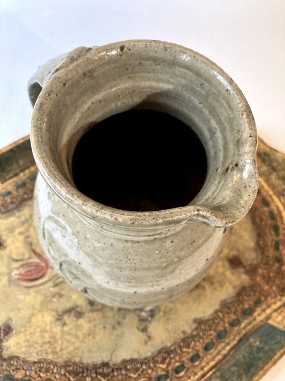 Image 1 of Brocca in gres di pirite grigio-beige