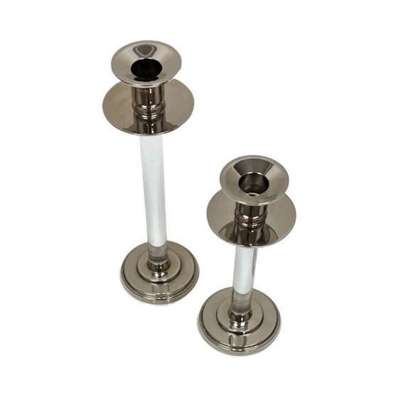 Image 1 of Par de candelabros Svenskt Tenn (diseñados por Estrid Ericson), Suecia, década de 1960.