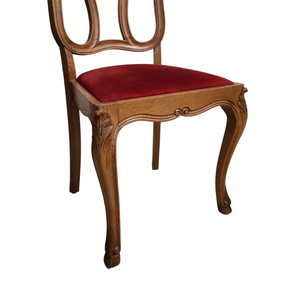 Image 1 of Holzstuhl – Stil Louis XVI – 1960er/70er Jahre