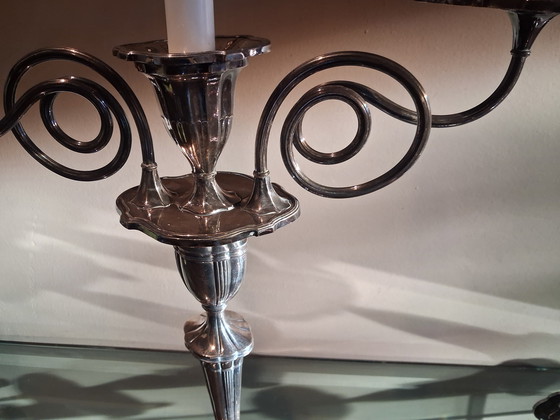 Image 1 of Hermosos candelabros plateados