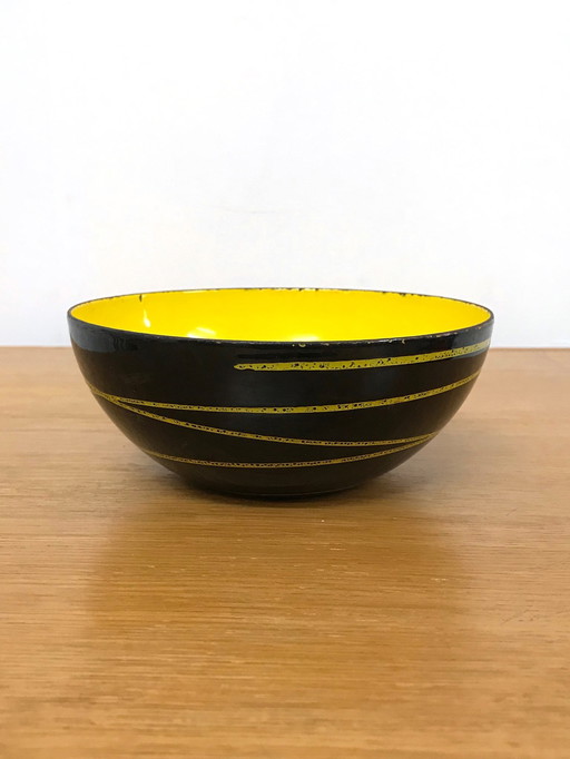 Vintage 60s Cathrineholm of Norway Enamel "Saturn" Bowl
