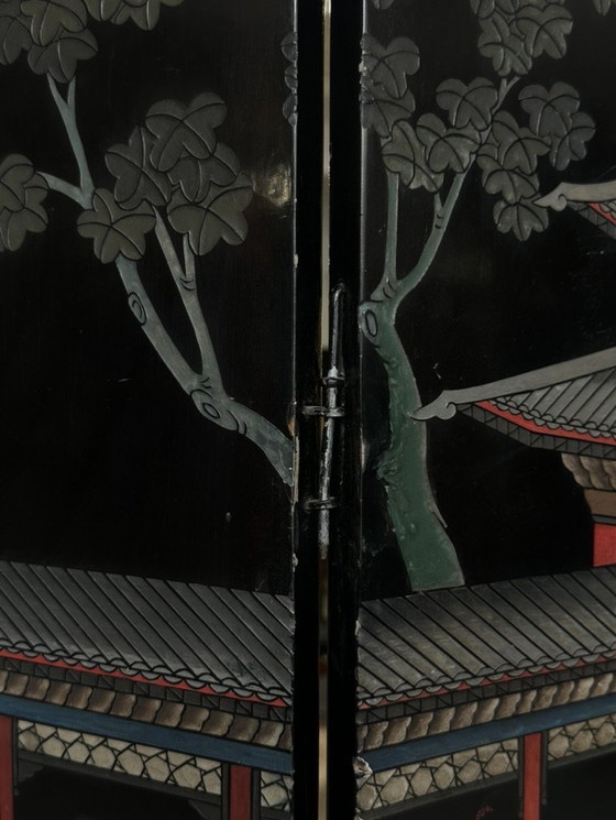 Image 1 of Divisorio cinese in lacca di Coromandel, inizio XX secolo