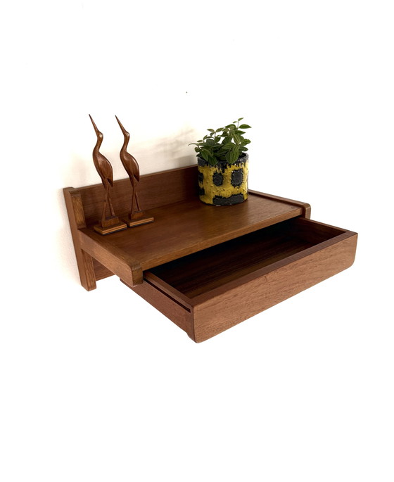 Image 1 of Console murale vintage en teck, Aksel Kjersgaard '60