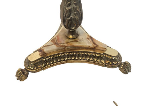 Image 1 of Hollywood Regency style - onyx - floor lamp - Mid-Century Modern