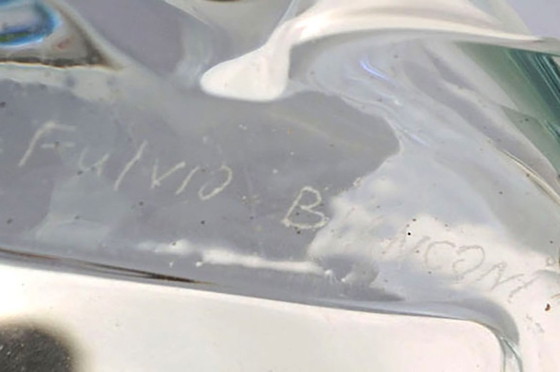 Image 1 of Vase Fulvio Bianconi « Primavera » pour Mazzega Murano, années 1970