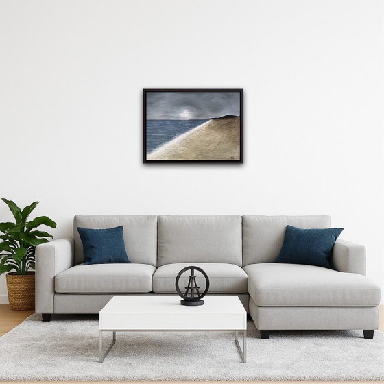 Image 1 of Olio su tela, cornice 61x46cm.