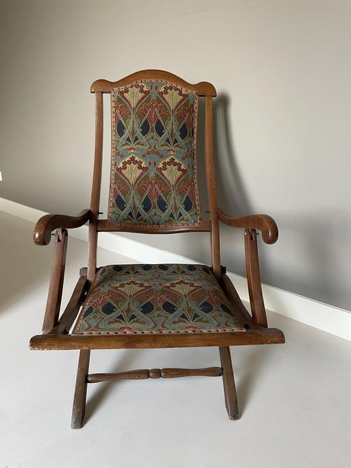 Vintage wooden folding chair