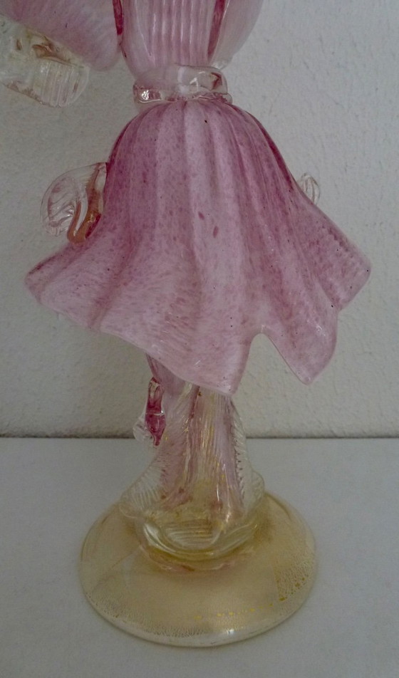 Image 1 of Vintage Murano glass by Barovier & Toso dancer, Goldoniano of Dandy.