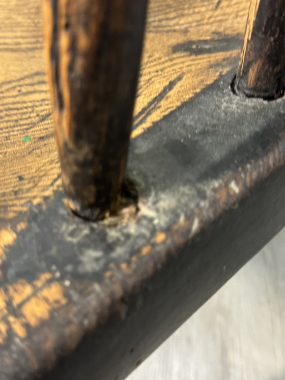 Antieke 18e Eeuws Windsor Stoel Met Armleuningen – Fauteuils, Wood (photo 13 of 14)