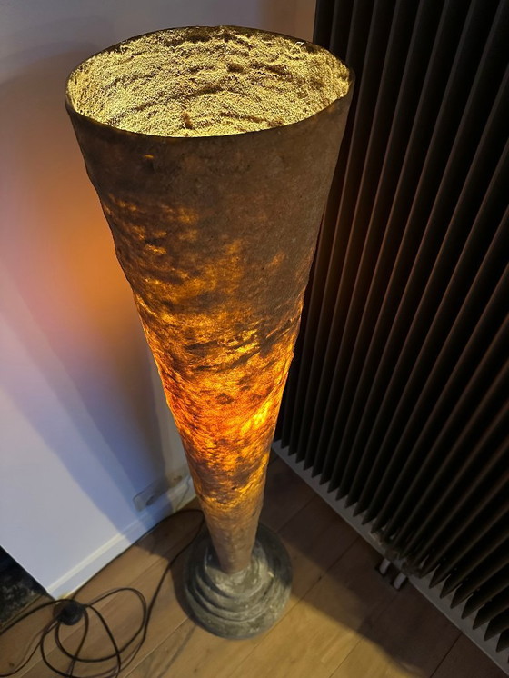 Image 1 of Handmade vintage floor lamp 90s, Carreño Angel Fermín - Kunstatelier La Rocha