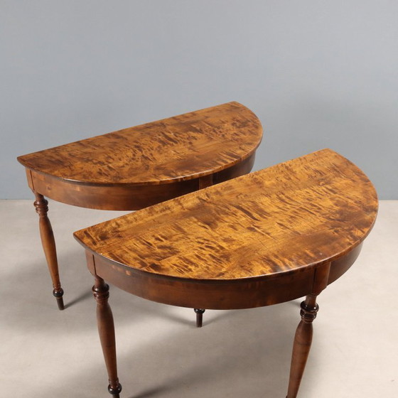 Image 1 of Antique walnut console tables