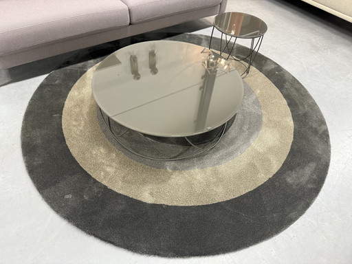 Rolf Benz 8770 Coffee Table Set Glass D95xH30cm